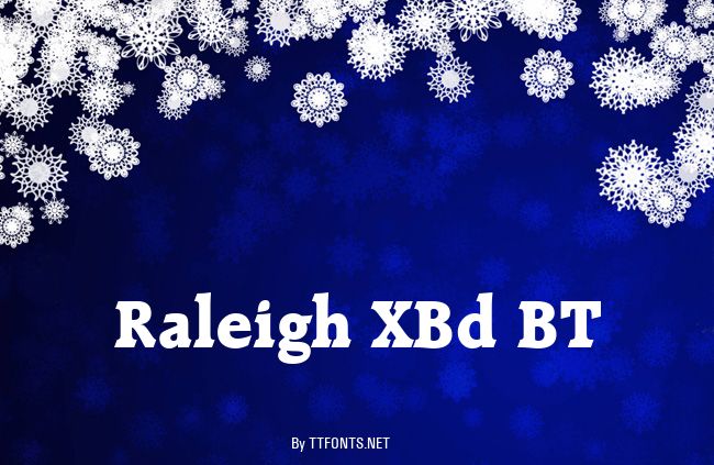 Raleigh XBd BT example